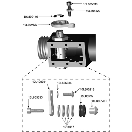 MARCO Shutoff Arm for Blastmaster® 153 Remote Control Valve 10L100041